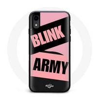 Coque pour Iphone X BTS ARMY Et Blackpink Blink Rose Noir
