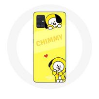 Coque pour Samsung Galaxy A51 BTS Bangtan BT21 Chimmy Jimin Fond Jaune