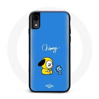 Coque pour Iphone X Bangtan BTS BT21 Chimmy Jimin Fond Bleu