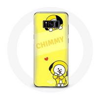 Coque pour Samsung Galaxy S8 BTS Bangtan BT21 Chimmy Jimin Fond Jaune