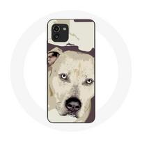Coque Samsung Galaxy A03 Chien de Pitbull Blanc juoda