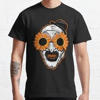 Saulėgrąžų akiniai nuo saulės Siaubo Klounas Filmas Art Terrifier Klasikiniai unisex marškinėliai S