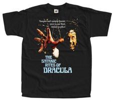 Satanic Rites Of Dracula V1 Vampyrų siaubo 1973 m. Unisex marškinėliai XXXXL gray
