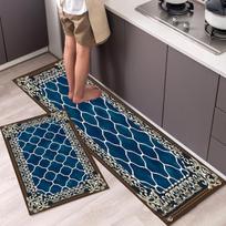 Madingas paprastas šiaurietiško stiliaus virtuvės grindų kilimėlis Buitinis kilimas ilgos juostos durų kilimėlis Modernus namų dekoras 40cmx60cm 40cmx120cm white