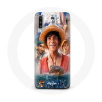 Coque pour Samsung Galaxy A70 One Piece Luffy Affiche Personnages Art Saison 1 - Maniacase