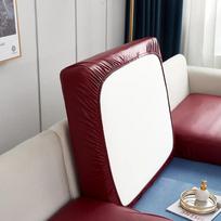 vandeniui atsparus PU baldų apsaugas vientisas sofos užvalkalas kampinės sofos sėdynės užvalkalas elastingas tampus sofos užvalkalas apsauga nuo naminių gyvūnų BACK CUSHION white