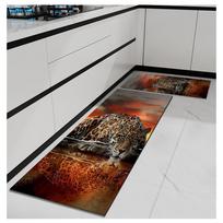 Miško karaliaus liūto minkštas virtuvės kilimėlis nuo nuovargio virtuvės kilimėlis vandeniui atsparus neslystantis kilimėlių rinkinys. 40*60cm gray
