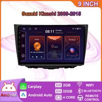 Skirta Suzuki Kizashi 2009 - 2015 Automobilio radijas Android GPS navigacija Stereo QLED daugialypės terpės grotuvas CarPlay pagrindinis įrenginys 2+32GB blue