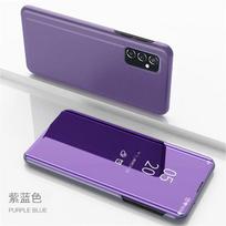Išmanus veidrodinis atverčiamas telefono dėklas Samsung Galaxy M13 4G odinis stovas dangtelis Samung M23 M33 M53 5G 2022 atlenkiamas stovas Coque For Galaxy M13 4G blue