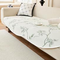 New Senior Chenille Irregular Shaped Sofa Cushion White Non-slip Living Room Sofa Cover 70*70cm beige