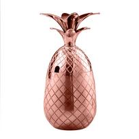 Roamtic Fason Kitchen Copper Coffee Shape Mule Milk Mug Cup Moscow 550ml Pineapple Drinkware