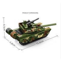 286 vnt. karinės armijos VT-4 tanko statybinių plytų blokų surinktas rinkinys Kalėdų gimtadienio dovanos berniukams No Box