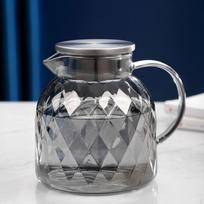Beverage Pitcher Carafe Cold Water Tea Pot Kettle for Drink Milk 1500ml gray