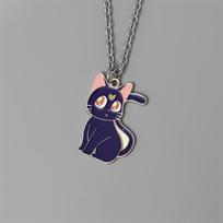 CANXING Couple Moon Cat Personality Kaklo papuošalas Vyrai ir moterys Mieli japonų studentai 1 PCS gray