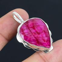 Peridoto brangakmenio pakabukas iš vientiso 925 prabos sidabro, papuošalas, dovana unisex pink