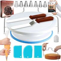 Piping Bags and Tips Set, Baking Cake Decorating Kit with Stainless Steel Tips, Reusable Silicone Pastry Bags, Couplers 35pcs brown