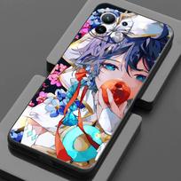 Phone Case for Xiaomi Mi 11 Lite 5G NE 11i 11X 11T 12 Pro Poco  F3 X3 GT X4 NFC Pro Cases Cover Anime Genshin Impact Flower Game Mi 11 black