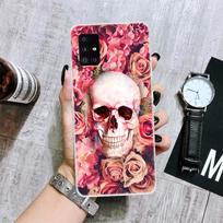 Gėlių cukraus kaukolės gėlės telefono dėklas Samsung Galaxy A12 A22 A32 A42 A52 A72 A51 A71 5G A41 A31 A21 A02S M12 M21 M31 M30S Samsung A12 5G