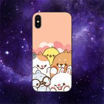 TonTon Friends Phone Case For iPhone 11 12 Mini 13 Pro XS Max X 8 7 6s Plus 5 SE XR Shell iPhone12PRO purple