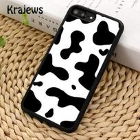 Krajews Cow Hide spotted fur Farm Animal Pattern Black White Phone Case For iPhone 14 5 SE 6 6s 7 8 plus XR XS 11 12 13 pro max iPhone 14