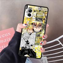 Phone Black Silicone Case For Xiaomi Mi 12 11 Lite 11T 9T 10T 12S Pro Ultra Note 10 Lite 9 Shell Fundas Kimetsu Demon Slayer Xiaomi Mi 12 white