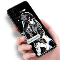 Anime Sad Girl Phone Case For Xiaomi Redmi Note 5 6 9T K20 K40 K50 Pro 7A 8A 9A 9C 9i 10A 10C A1 S2 Soft TPU Black Cover Redmi 7 gray