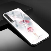 Lady Tempered Glass Phone Case For Huawei P20 P30 P40 P40 Lite Pro Psmart Mate 20 30 Cover Shell Huawei P20