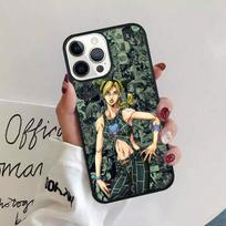 Jotaro Kujo Jolyne Cujoh JOJO Phone Case For iPhone 11 12 13 14 Pro Max Mini Cover For iPhone X XS Max XR 5 6 7 8 Plus Coque iPhone 5 5S gray