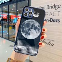 Cool Solar System Phone Case For IPhone 14 13 12 11 Pro Max X XR XS 8 7 Plus Liquid Glass Color Phone Cover iPhone 11 Pro Max gray