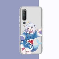 Gawr Gura Phone Case for Samsung S20 S10 lite S21 plus for Redmi Note8 9pro for Huawei P20 Clear Case Samsung S20 5G