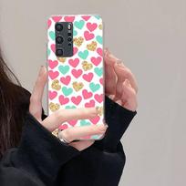 Meilės širdies bangų dėklas telefonui Huawei Mate P10 P20 P30 P40 P50 Smart Z Honor 50 60 70 Pro Lite Skaidrus dėklas Huawei Honor50Pro white