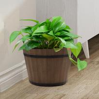Flower Pot Plant Containers Artwork for Home Decor Vase Garden Kitchen Living 6 Inch green