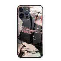 For Iphone 6s 7 8 14 Plus X Xs Max Xr 11 12 13 14 Pro Max Se Tokyo Ghouls Tempered Glass Back Cover Mobile Phone Protective Case iphone 14 plus&Silicon TPU case blue
