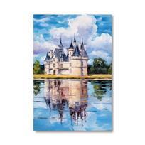 Artcozy Spray Printing Canvas Painting Waterproof and outdoor Wall Art Oil Paintings Poster For hotel Room Decor No Frame 21*30cm No Frame white