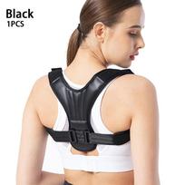 Laikysenos korektorius moterims ir vyrams, reguliuojamas viršutinės nugaros įtvaras, kvėpuojantis nugaros atrama tiesintuvas, suteikiantis skausmo malšinimą S-for weight 40-55KG juoda