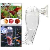 Acrylic Feeder Food Feeding Bowl for Brine Floating Aquarium Tank Dwarf With Lid black