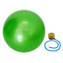 55 cm atsparus sprogimui sportinis jogos kamuolys su Pump Pilates Fitness Gym Balance Stabilumo Šveicarijos kamuoliuko pratimų masažo kamuolys žalia