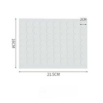 Skaidrūs apskriti dvipusiai lipnūs nano pėdsakai klijai, nupjauti akriliniai dvipusiai lipnūs nuimami nugaros klijai 21.5*16cm white