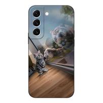 For Samsung Galaxy S22 | S22+| S22 Ultra 5G Case S22 Plus Phone Back Cover Bumper black tpu case lion wolf tiger dragon Samsung S22