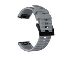 Apyrankė 22mm 26mm Greito atsegimo silikoninė apyrankė Garmin Fenix 7 7X 6 6X 5X/Fenix 3 3 HR išmaniajam laikrodžiui Garmin Forerunner 945 935 26mm gray