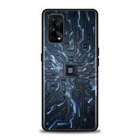 Retro Camera Circuit Board Music Tapes Phone Case For Oppo Realme 8i 8 9 7 6 5 Pro 9i 7i 5i 6i XT 5G Case Soft Cover Realme 8Pro Realme XT gray