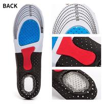 Men and Women's Fashion Silica Gel Insoles Orthotic Sport Running Shoes Insoles juoda