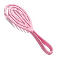 Hollow Out Detangling Hair Brush Elastic Scalp Massage Comb Soft Hair Detangler Head Massager Wet Curly Hair Combs Styling Tools white
