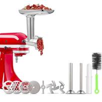 „Kitchenaid Porking Enemy Accessories“ tešlos gaminimo mašinos malūnėlių mėsos universalus rinkinys, spalva: Sidabrinė pilka Grinder Meat Set (Silver Gray)