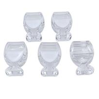 Aukštos kokybės apyrankės karoliai, akrilo DIY papuošalų aksesuarai lašinamas aliejus 5vnt Stilius skaidrus mados palaidi karoliukai kūrybinė medžiaga Wine Glass balta