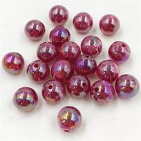 Necklace Bracelet Imitation Jade DIY 10pcs AB Phantom Color Jewelry Making Fashion Pendant Cloud Fog Hairpin Material Round Beads žalia