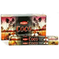 Tridev Agarbatti Coco Incense Sticks | Hexa Series | Devotional | 6 Pkt * 20Gm for Pooja/Worship | Fragrance