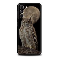 Animacinio stiliaus mergaitės dovanos Mielas pelėdos telefono dėklas Samsung Galaxy S23 S22 S21 S20 FE Ultra 5G S10 S10E S9 S8 Plus 10 20 Dangtelis Buferis Samsung S8 blue