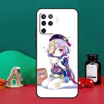 Genshin Impact Qiqi For OPPO A79 A74 A94 A58 A78 A98 A5 A9 A53 A52 A72 A15 A17 A77 A16 A76 A96 A57S A54S Case OPPO A79 5G blue