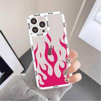 Artistic Flame Phone Case for iPhone 11 12 13 Mini Pro Max 14 Pro Max Case shell iphone14 pro max gray